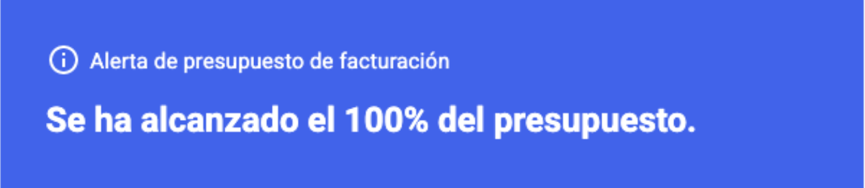 Saldo en $0 en la cuenta de GCP